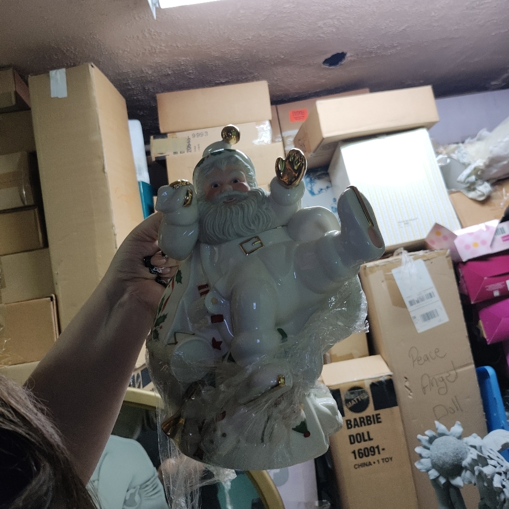 Lenox Christmas Santa Pitcher